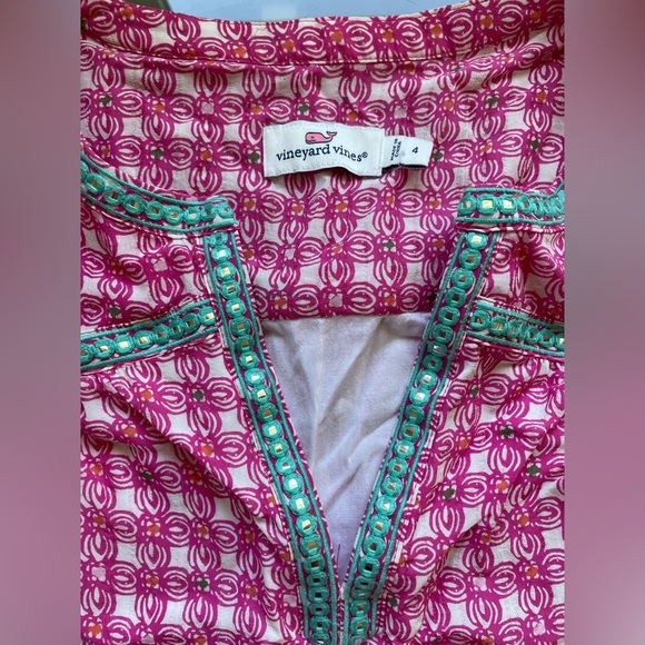 Vineyard Vines Dress 100% Silk Sz 4 Vineyard Vines - Picture 6 of 11